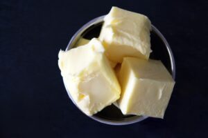 Cubes of butter